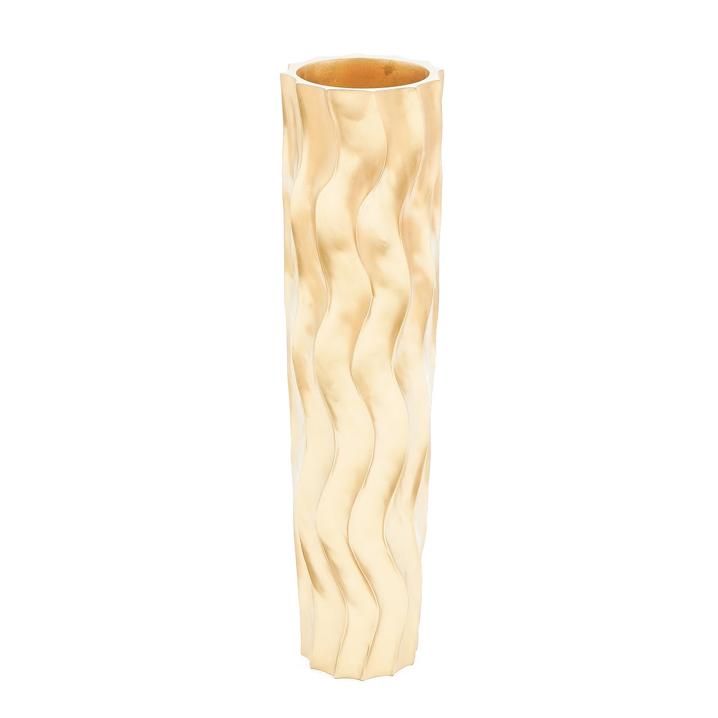 Große Bodenvase aus Mangoholz - Handgefertigtes Deko-Highlight aus Thailand