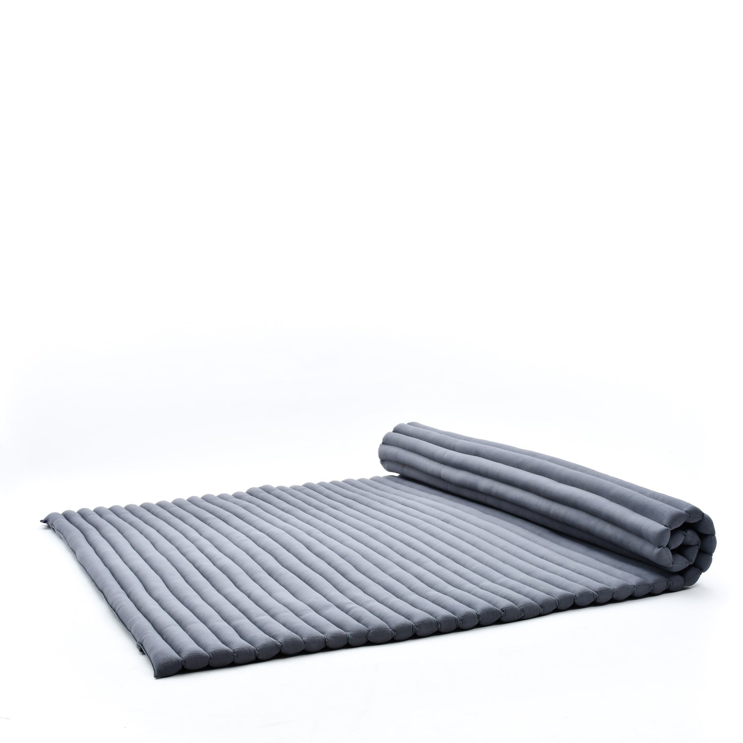 Kapok Roll-Up Mattress – Foldable Sleeping & Relax Mat with Cotton Cover for Home & Outdoor Use, Cl13 - Grey, XL: 190x145 cm