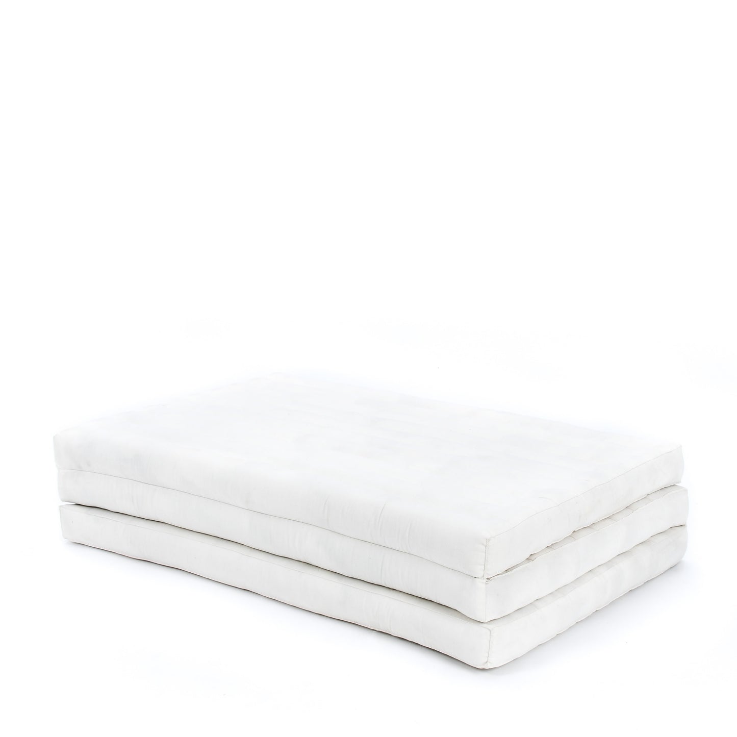 Kapok Folding Mattress – Thick Cotton Padded Guest Bed for Home, Sleeping & Mindfulness Corner, Cl01 - Ecru, L: 200x100 cm