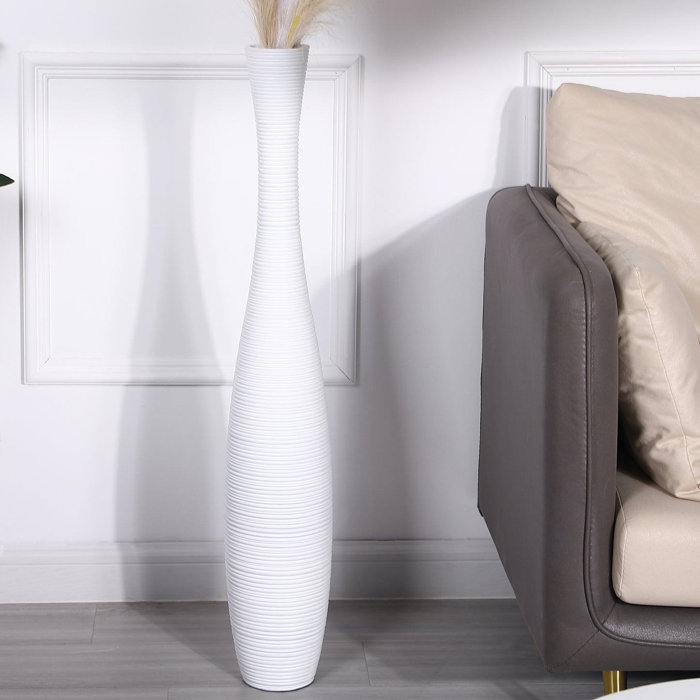 Large Resin Floor Vase – Stylish Waterproof Vase for Fresh & Dried Flowers, 85 cm