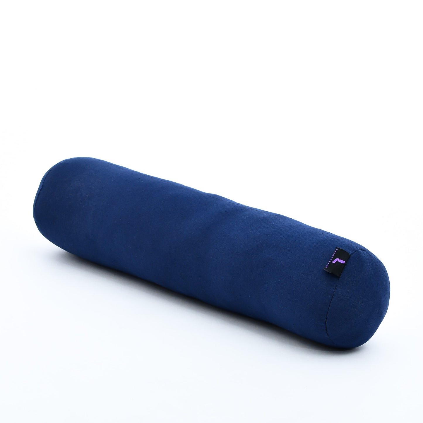 Yoga Roll Cushion – Compact Kapok Bolster & Meditation Pillow with Cotton Cover, Cl44 - blue
