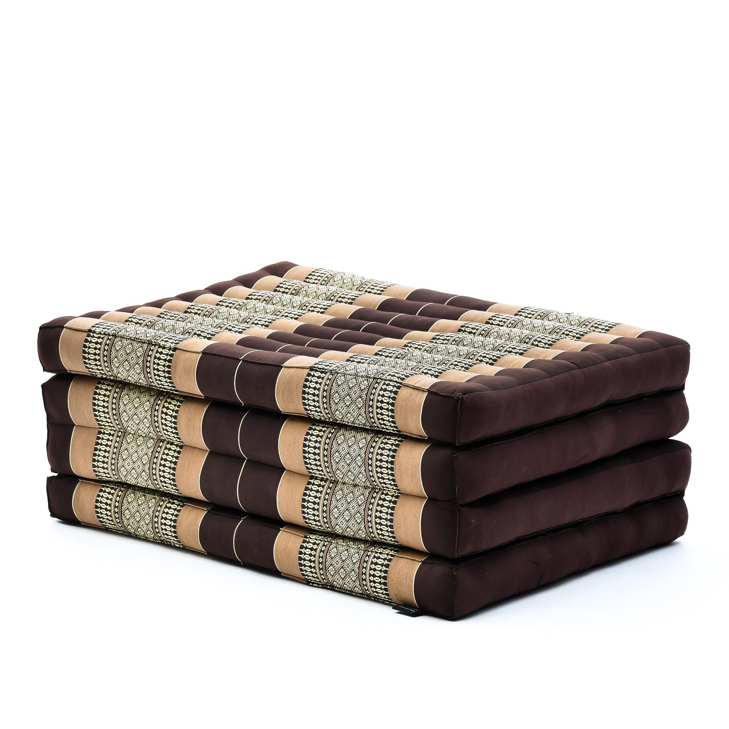 Kapok Folding Mattress – Thick Cotton Padded Guest Bed for Home, Sleeping & Mindfulness Corner, Sf10 - Brown, M: 200x70 cm