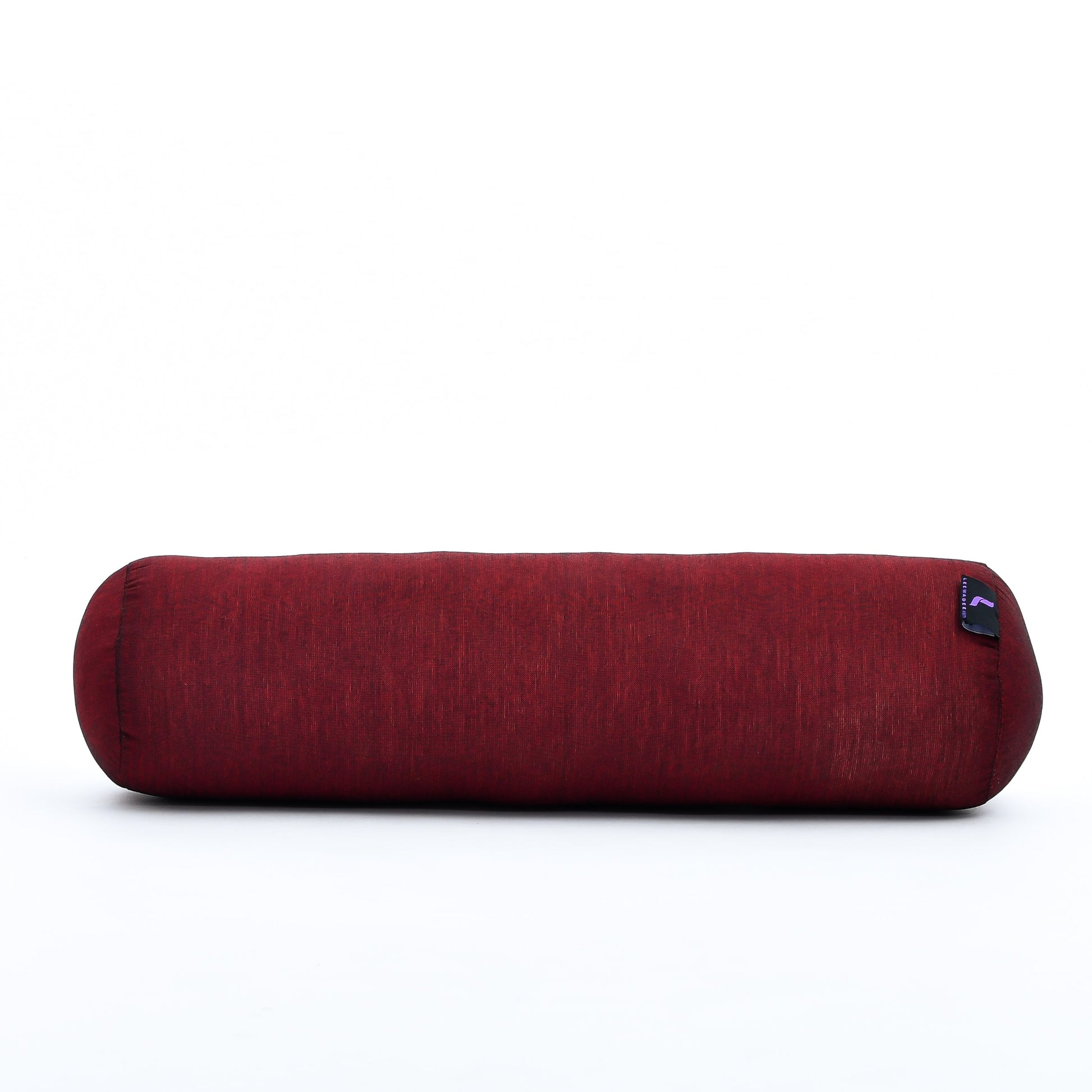 Yoga Roll Cushion – Compact Kapok Bolster & Meditation Pillow with Cotton Cover, Cl24 - Red