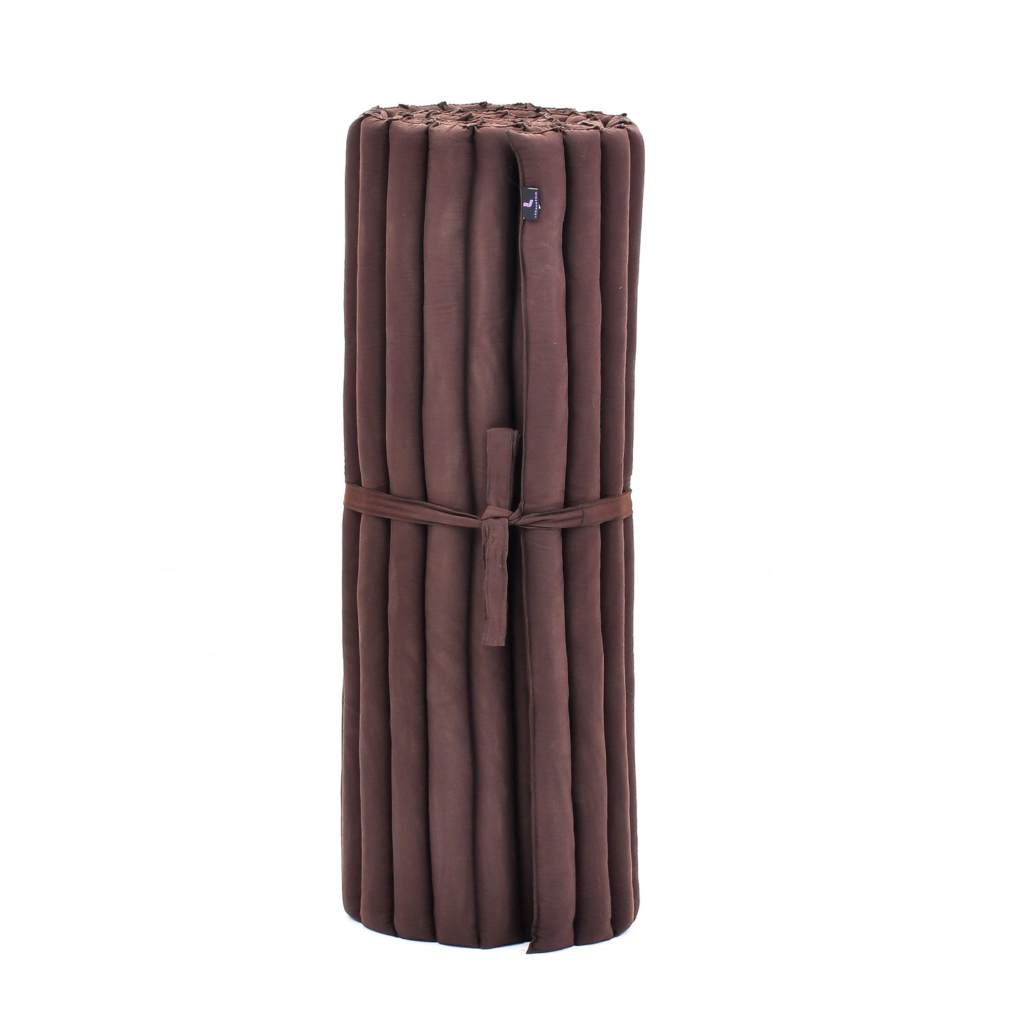 Kapok Roll-Up Mattress – Foldable Sleeping & Relax Mat with Cotton Cover for Home & Outdoor Use, Cl17 - Brown, L: 190x100 cm