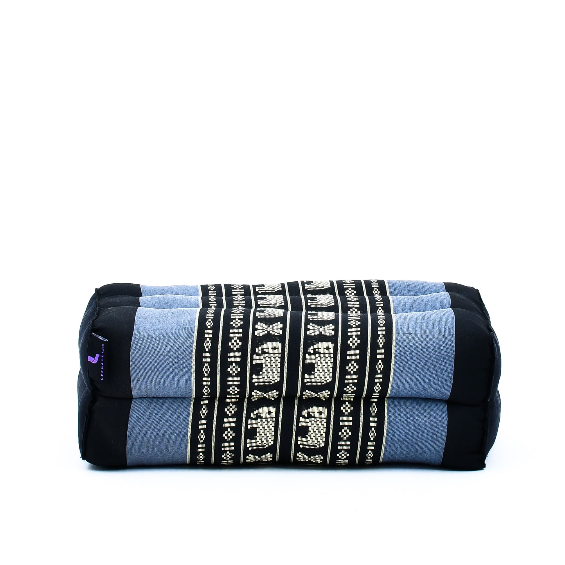 Kapok Yoga Block Cushion – Firm Meditation & Yoga Cushion with Cotton Cover, Sf15 - Blue