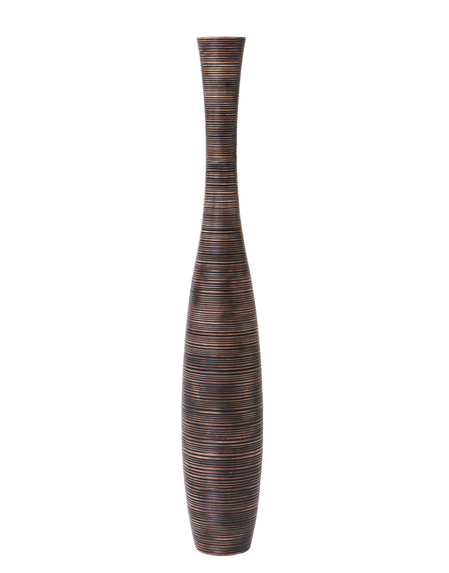 Large Resin Floor Vase – Stylish Waterproof Vase for Fresh & Dried Flowers, brown, 105 cm