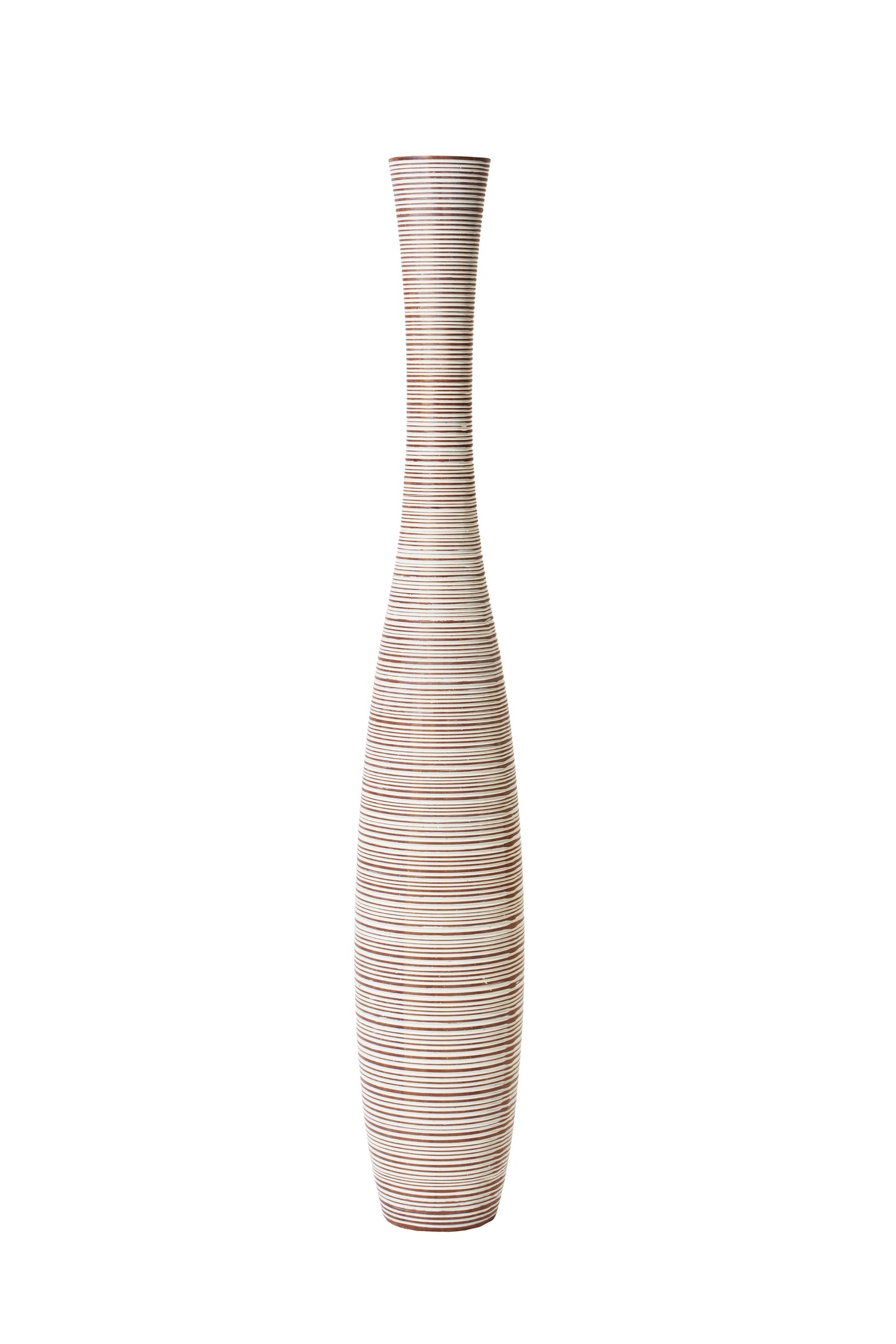 Large Resin Floor Vase – Stylish Waterproof Vase for Fresh & Dried Flowers, white wash, 105 cm