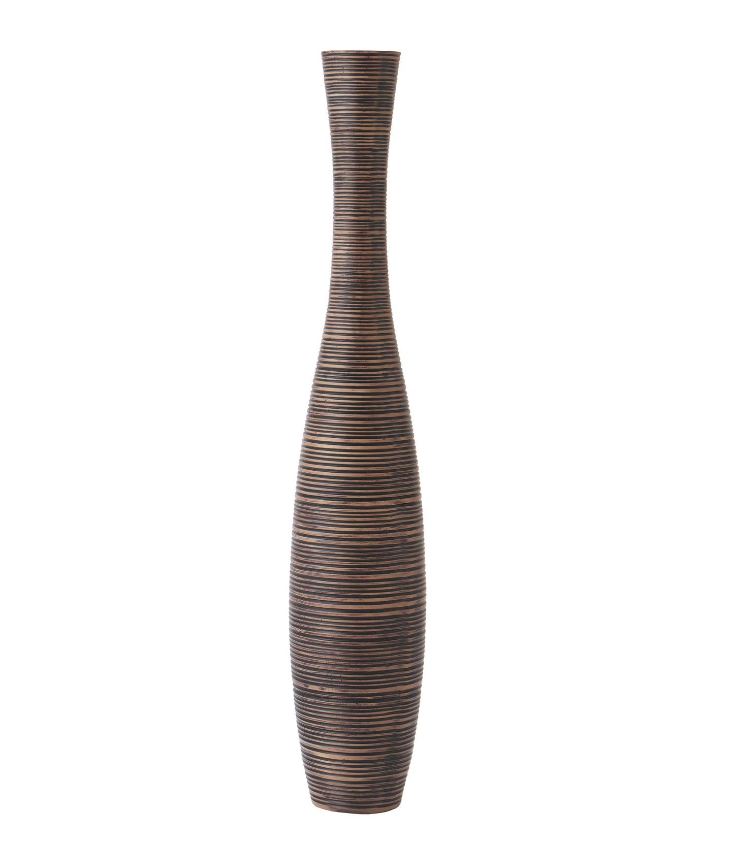 Large Resin Floor Vase – Stylish Waterproof Vase for Fresh & Dried Flowers, brown, 65 cm
