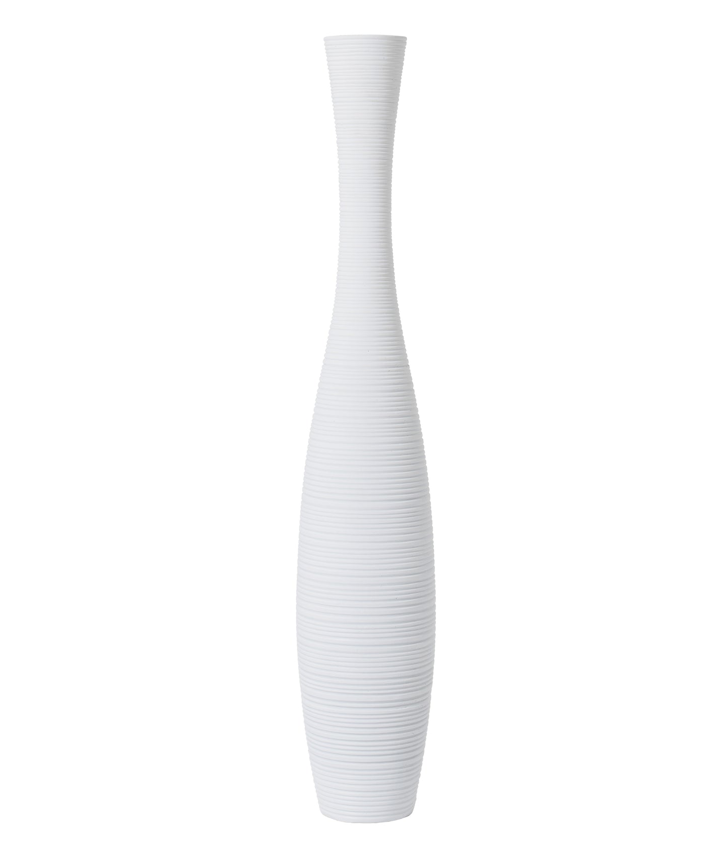 Large Resin Floor Vase – Stylish Waterproof Vase for Fresh & Dried Flowers, white, 65 cm