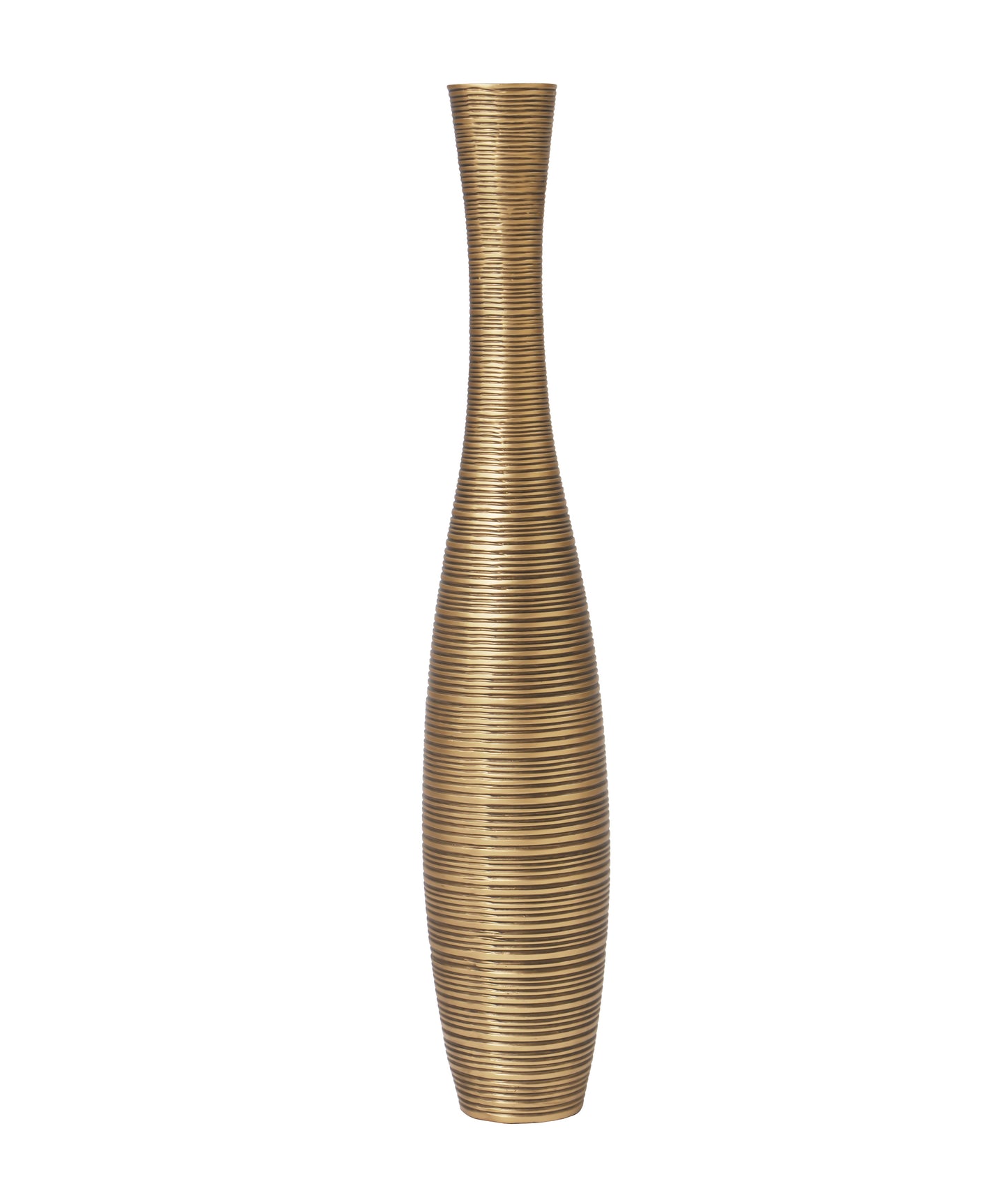 Large Resin Floor Vase – Stylish Waterproof Vase for Fresh & Dried Flowers, gold, 65 cm