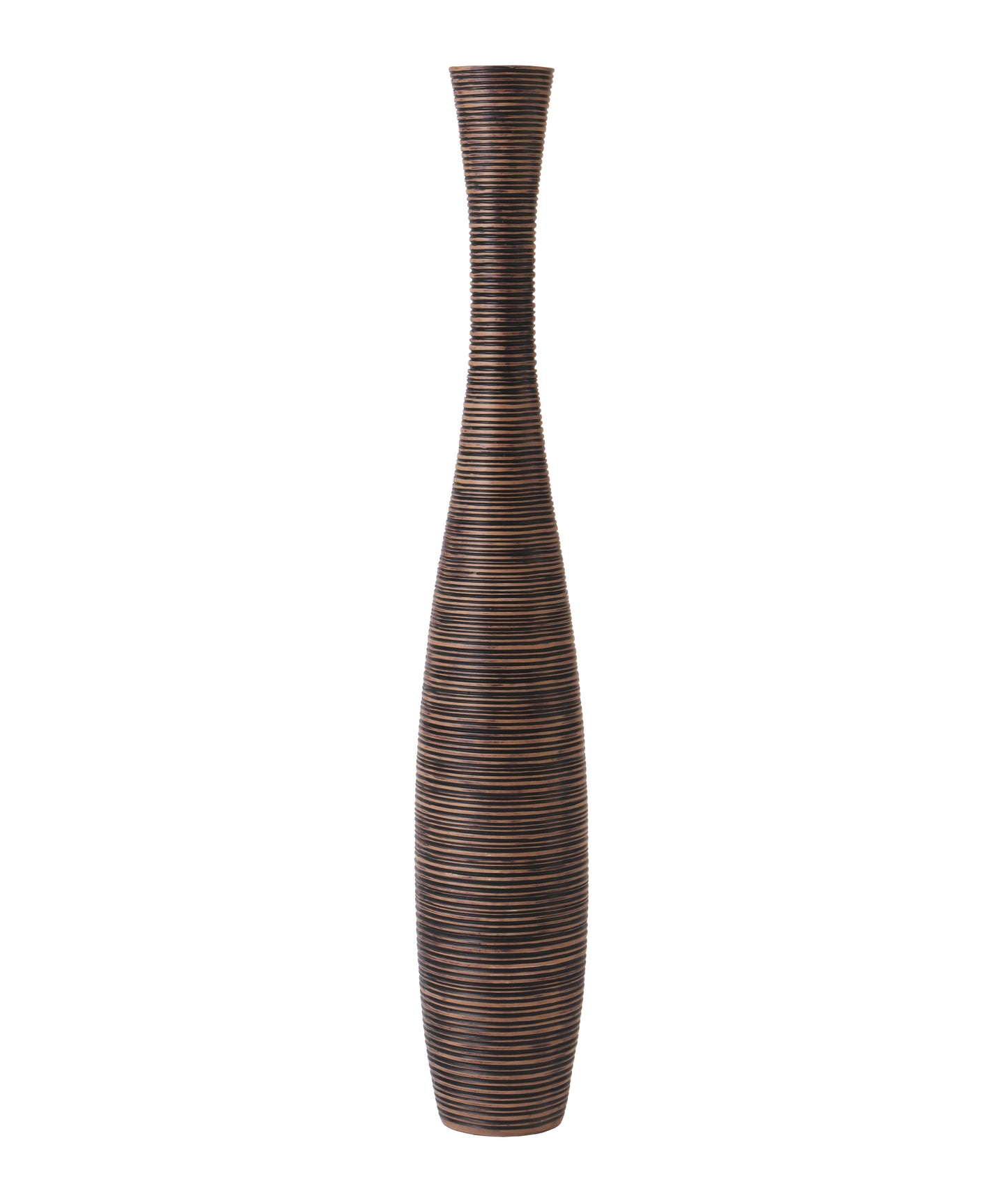 Large Resin Floor Vase – Stylish Waterproof Vase for Fresh & Dried Flowers, brown, 85 cm