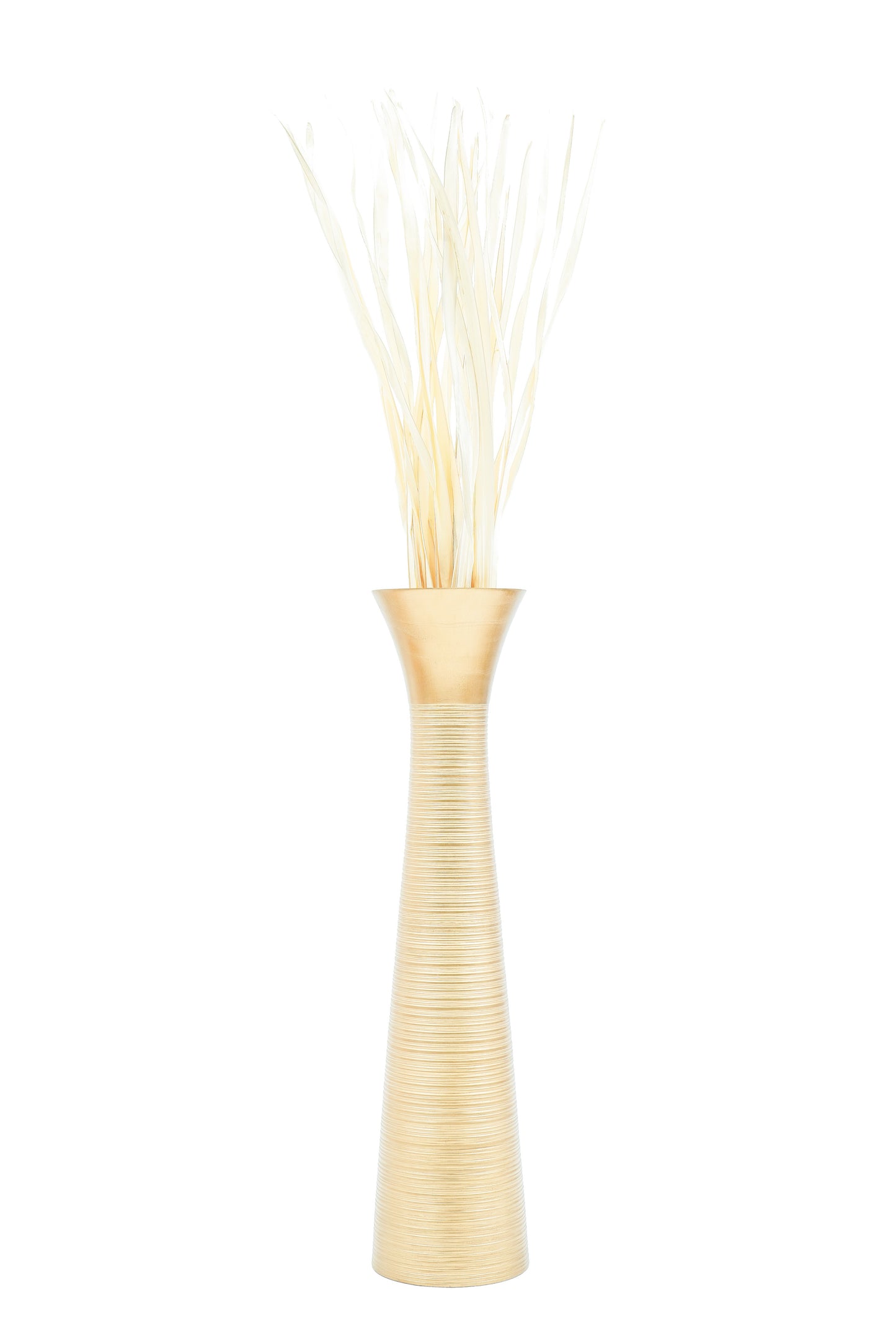 Large Mango Wood Floor Vase – Handcrafted Decorative Highlight from Thailand, 85 cm