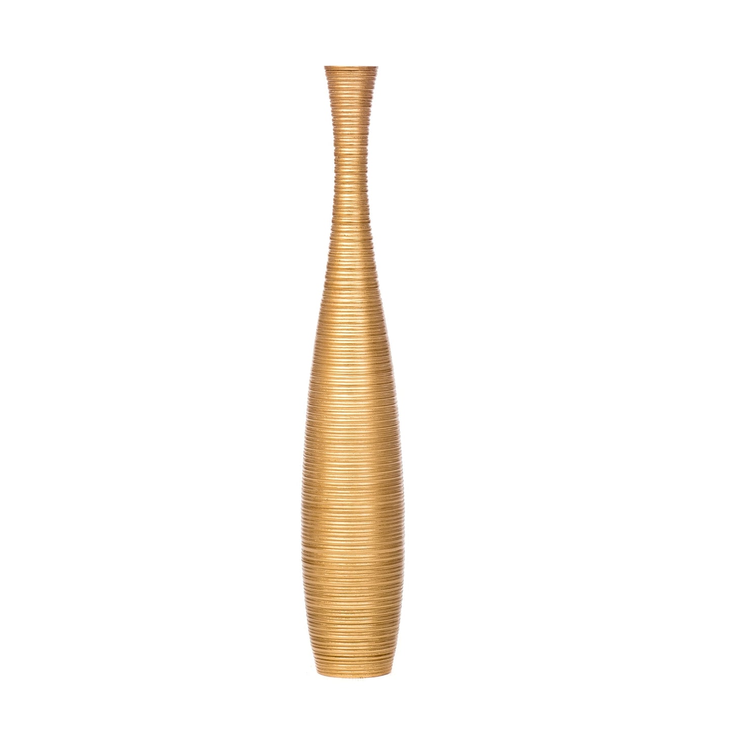 Große Bodenvase aus Mangoholz - Handgefertigtes Deko-Highlight aus Thailand
