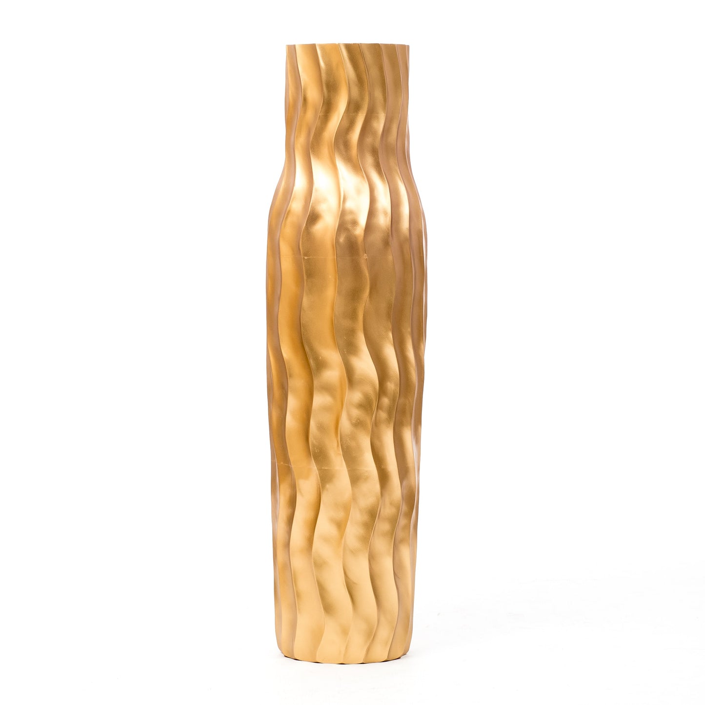 Große Bodenvase aus Mangoholz - Handgefertigtes Deko-Highlight aus Thailand