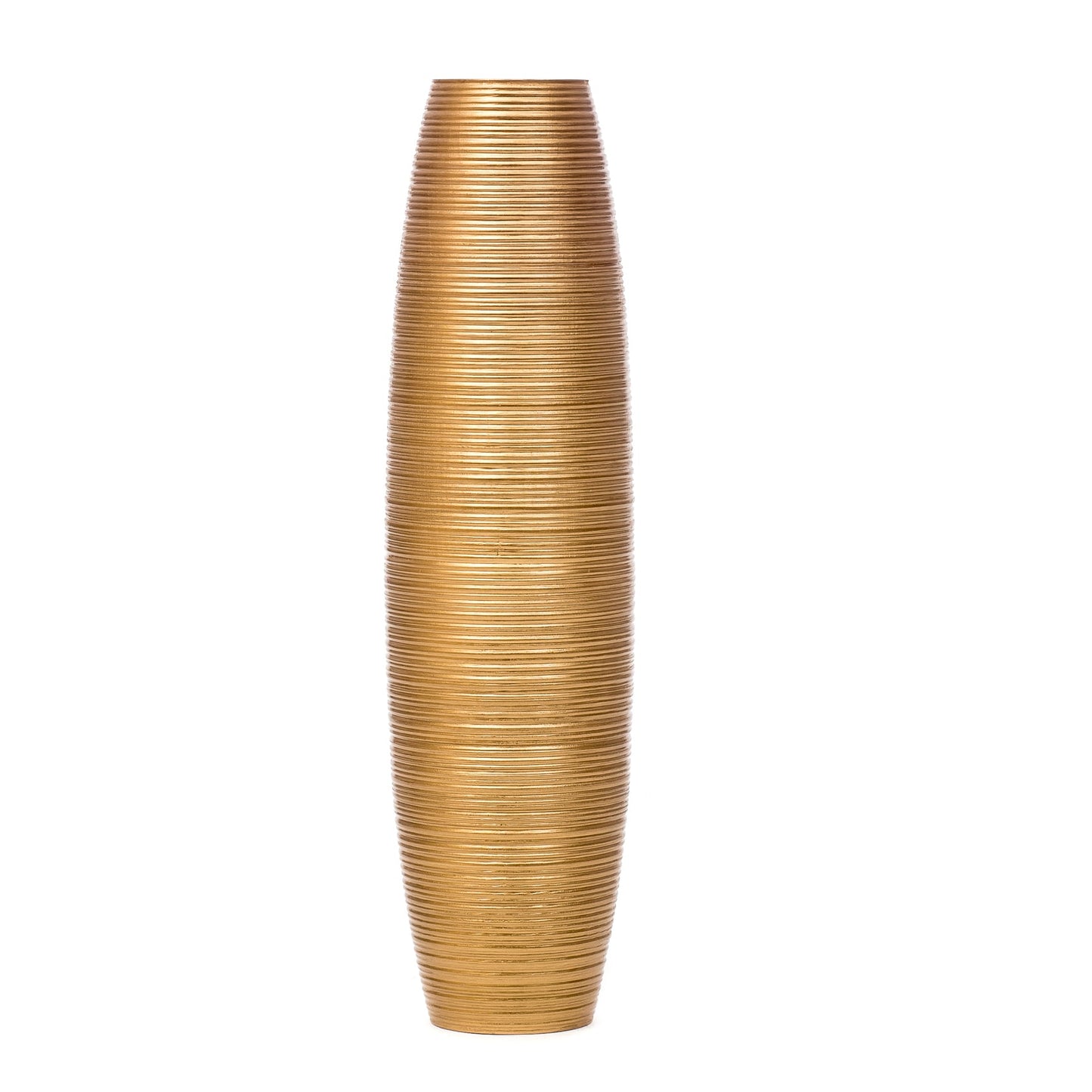 Große Bodenvase aus Mangoholz - Handgefertigtes Deko-Highlight aus Thailand