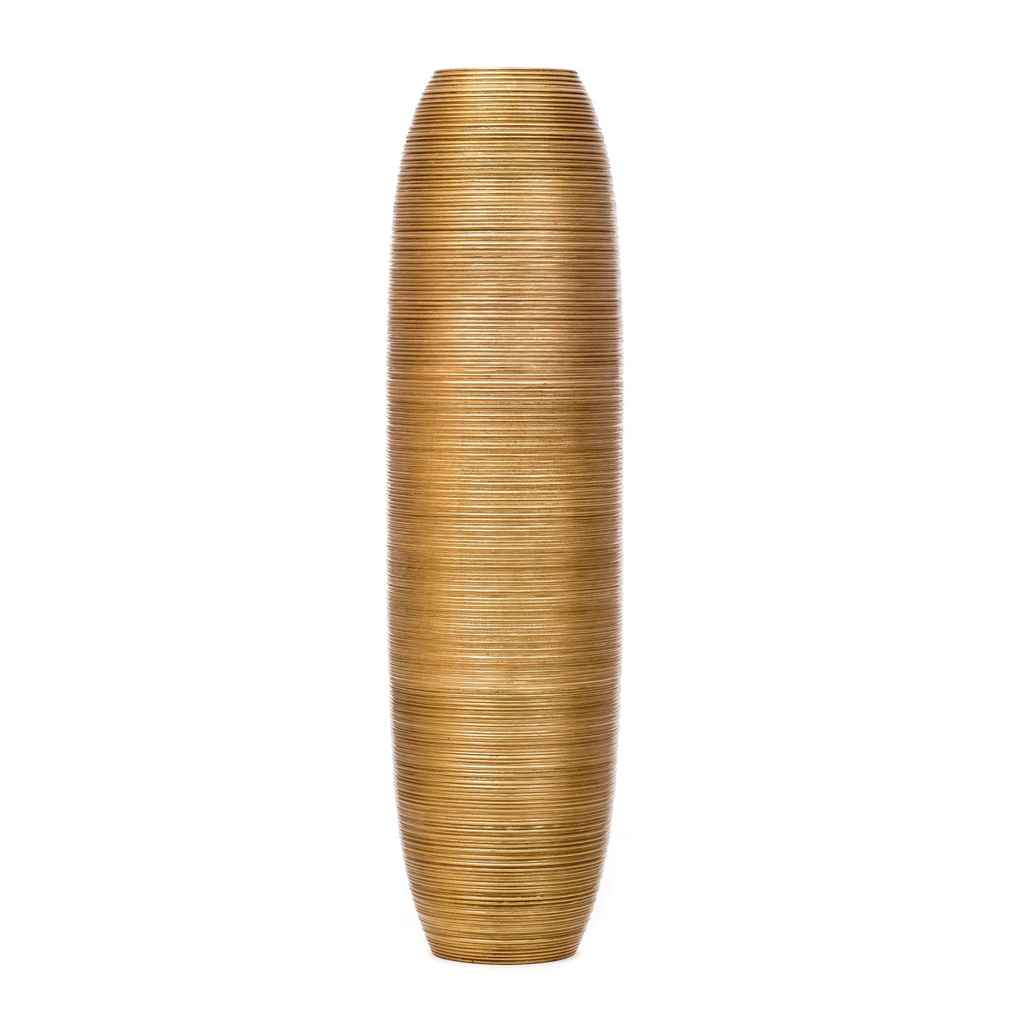 Große Bodenvase aus Mangoholz - Handgefertigtes Deko-Highlight aus Thailand