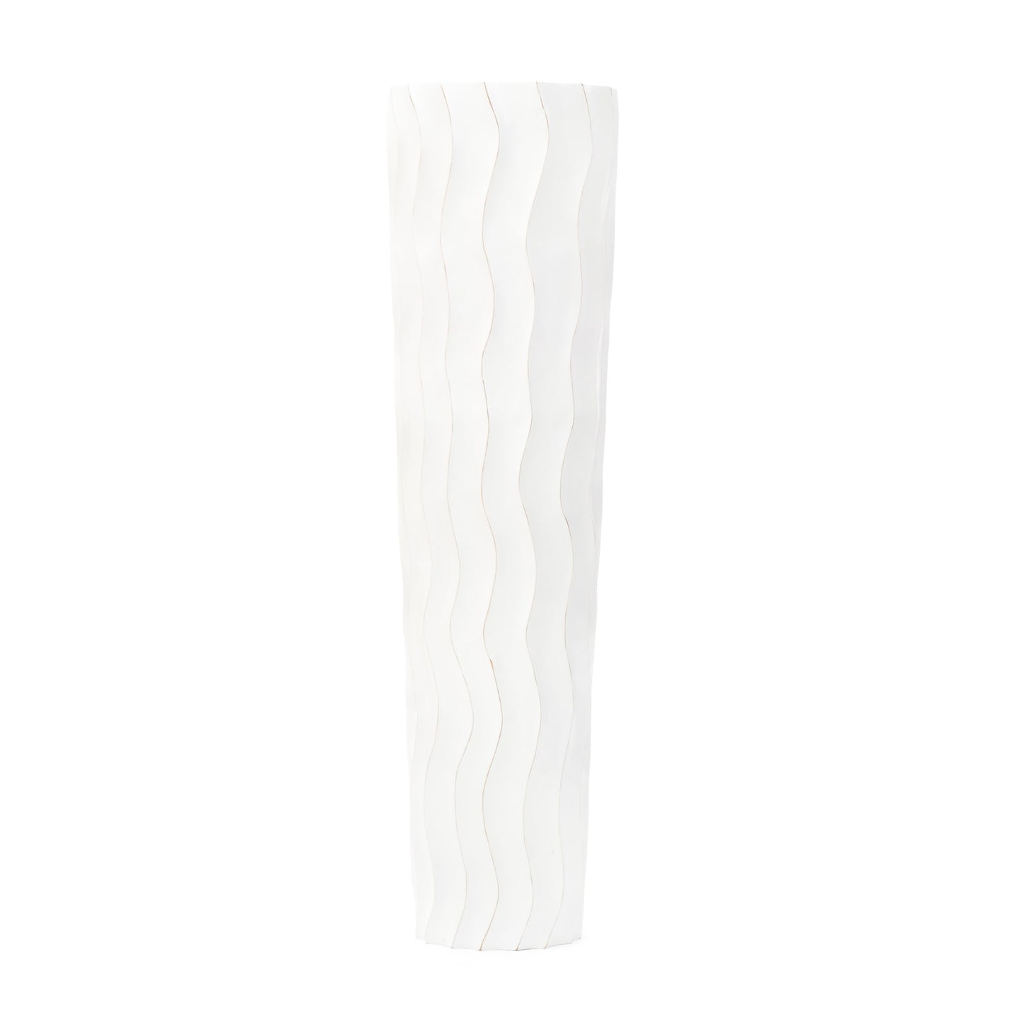 Große Bodenvase aus Mangoholz - Handgefertigtes Deko-Highlight aus Thailand