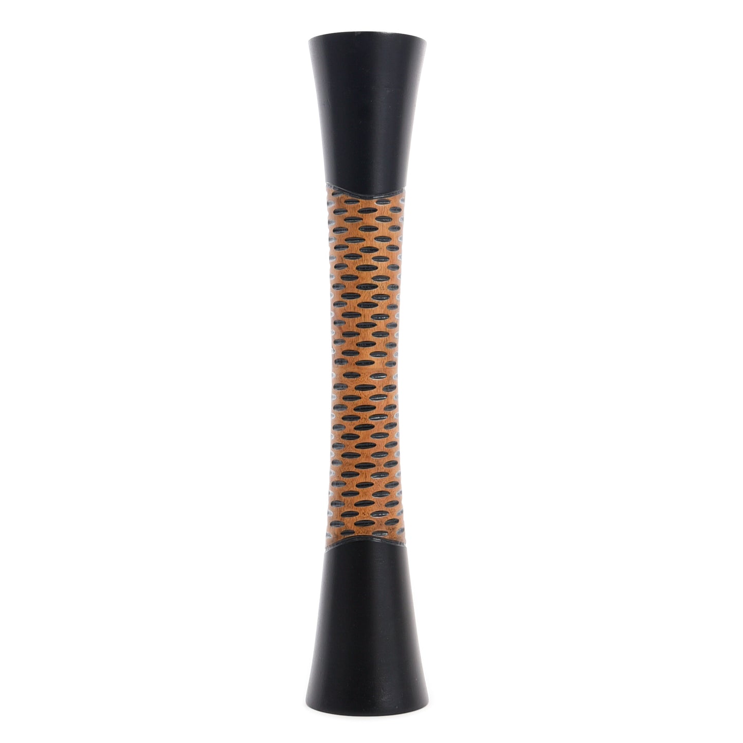 Large Mango Wood Floor Vase – Handcrafted Decorative Highlight from Thailand, 65 cm