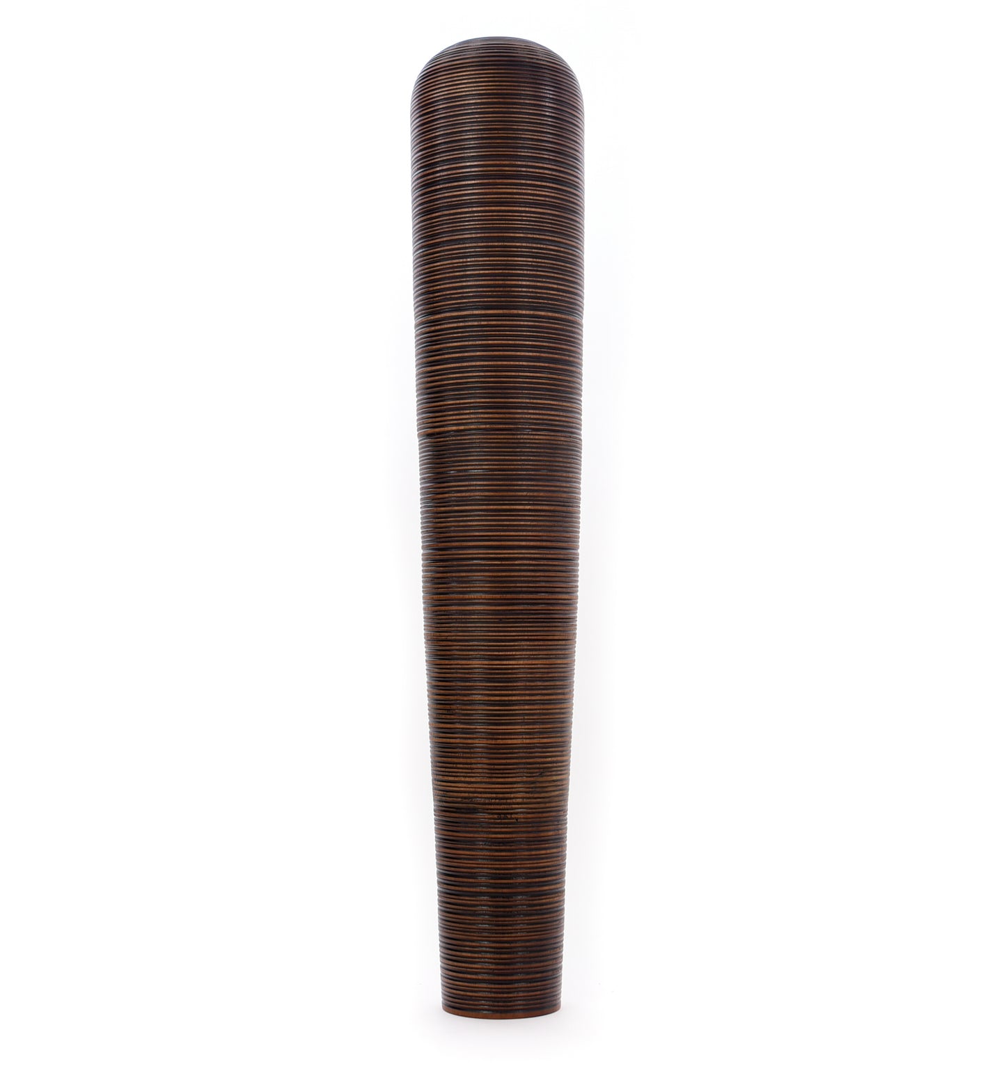 Große Bodenvase aus Mangoholz - Handgefertigtes Deko-Highlight aus Thailand