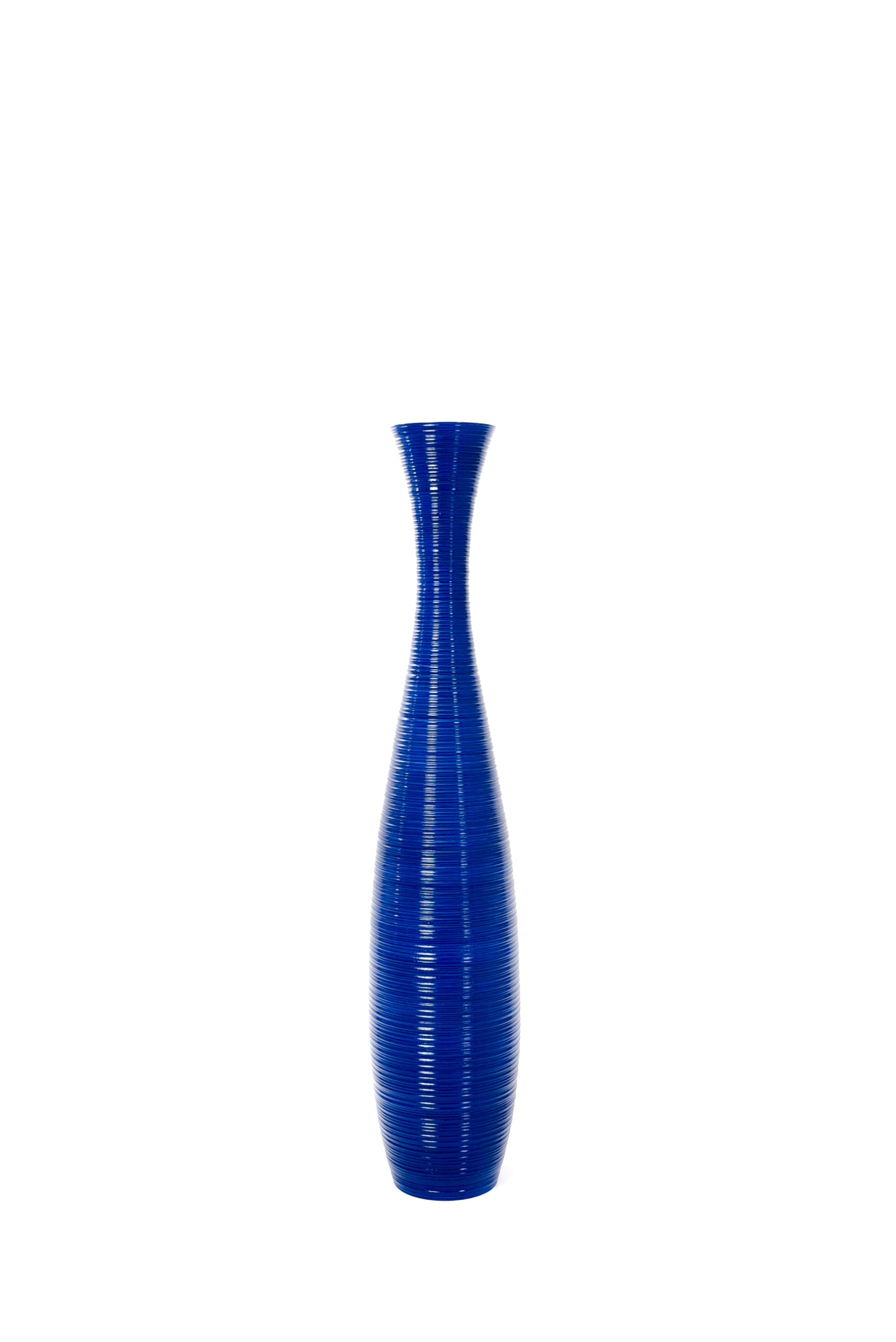Large Mango Wood Floor Vase – Handcrafted Decorative Highlight from Thailand, 105 cm