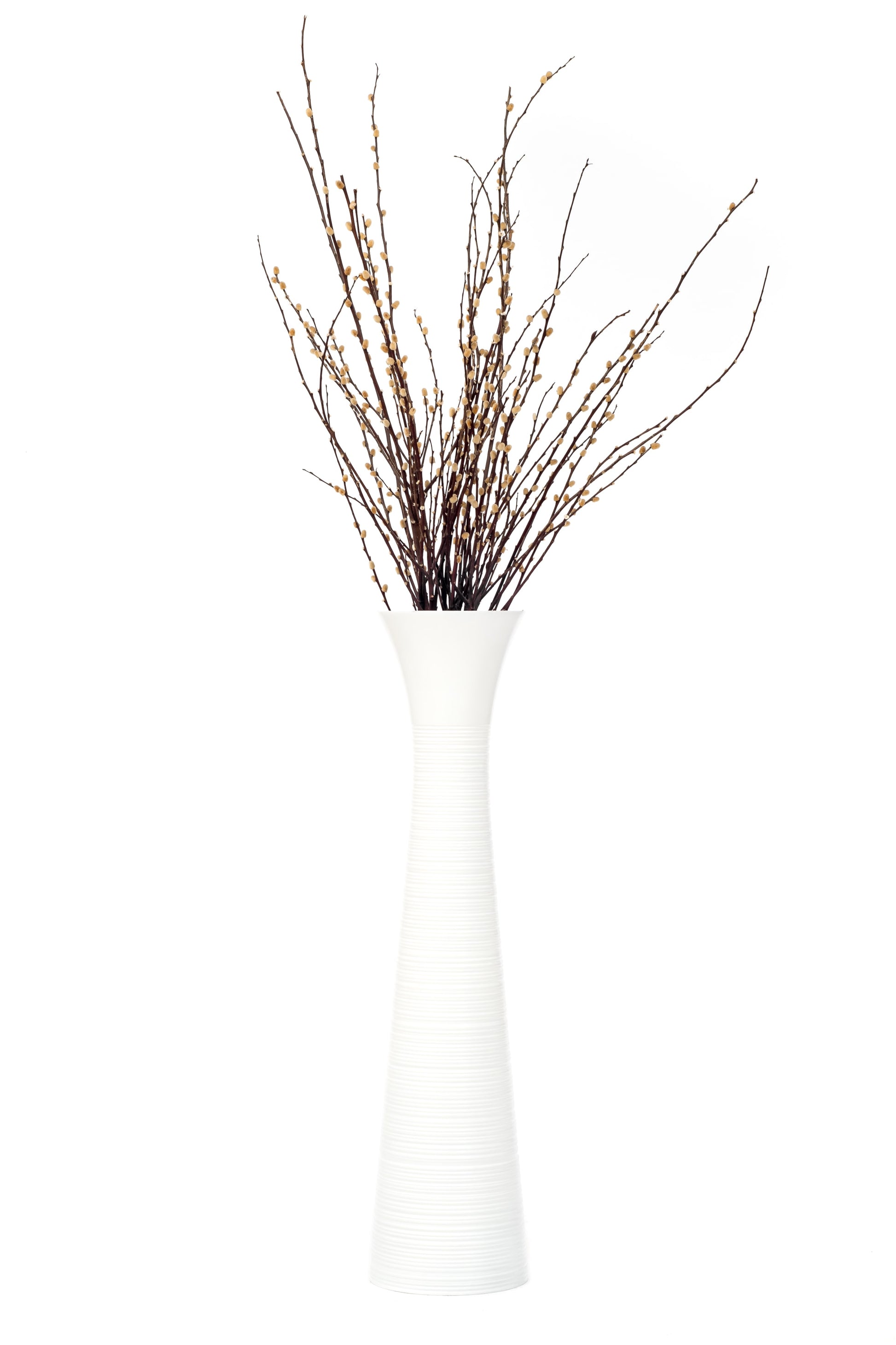 Large Mango Wood Floor Vase – Handcrafted Decorative Highlight from Thailand, 85 cm