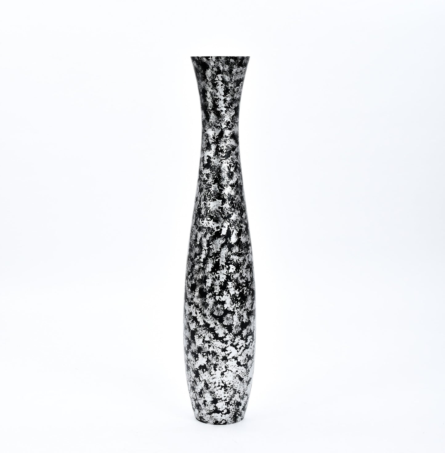 Large Mango Wood Floor Vase – Handcrafted Decorative Highlight from Thailand, 105 cm
