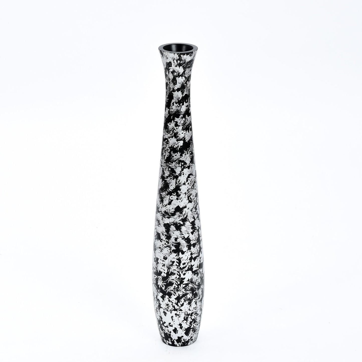 Große Bodenvase aus Mangoholz - Handgefertigtes Deko-Highlight aus Thailand