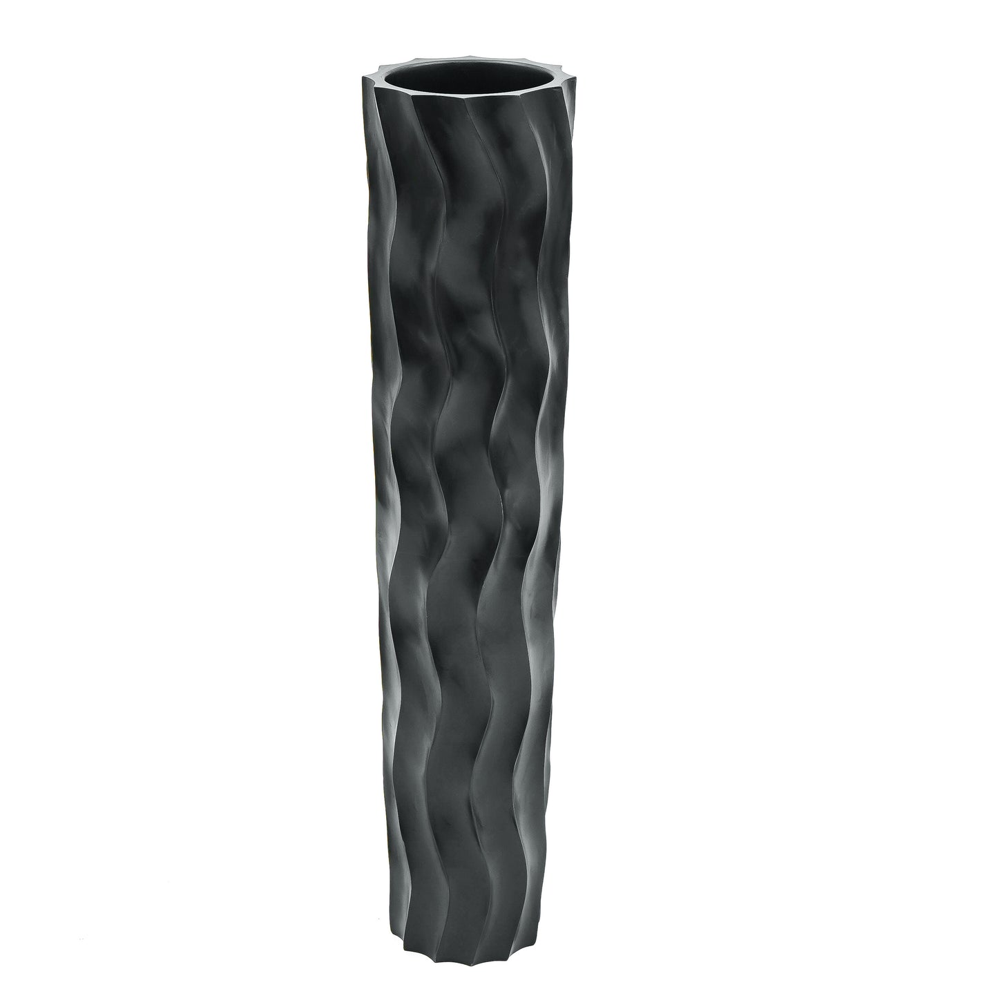 Large Mango Wood Floor Vase – Handcrafted Decorative Highlight from Thailand, 85 cm