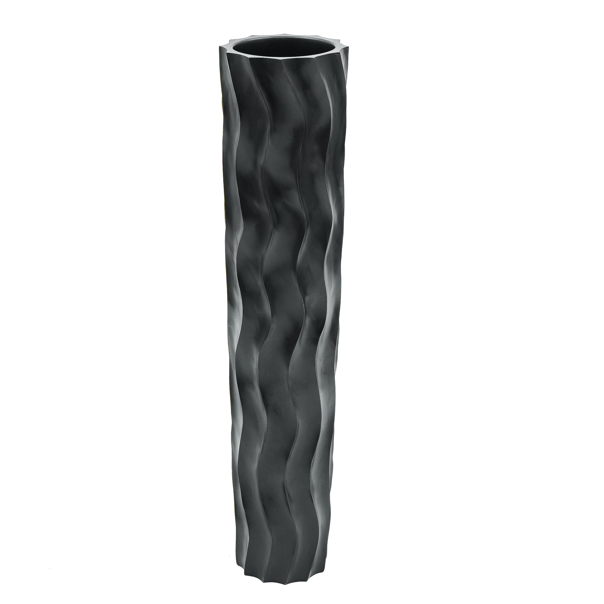 Large Mango Wood Floor Vase – Handcrafted Decorative Highlight from Thailand, 85 cm