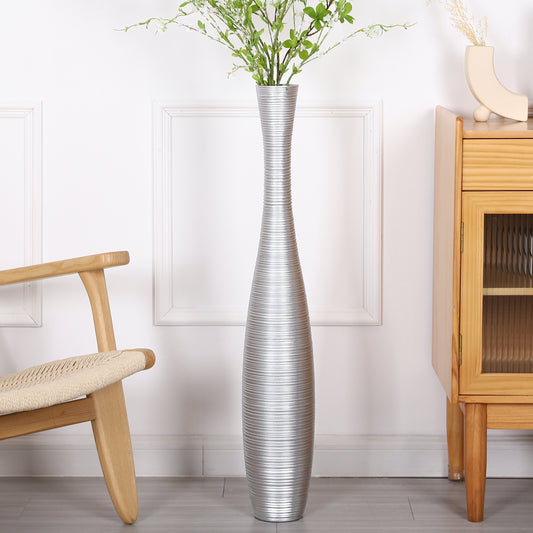 Large Resin Floor Vase – Stylish Waterproof Vase for Fresh & Dried Flowers, 85 cm