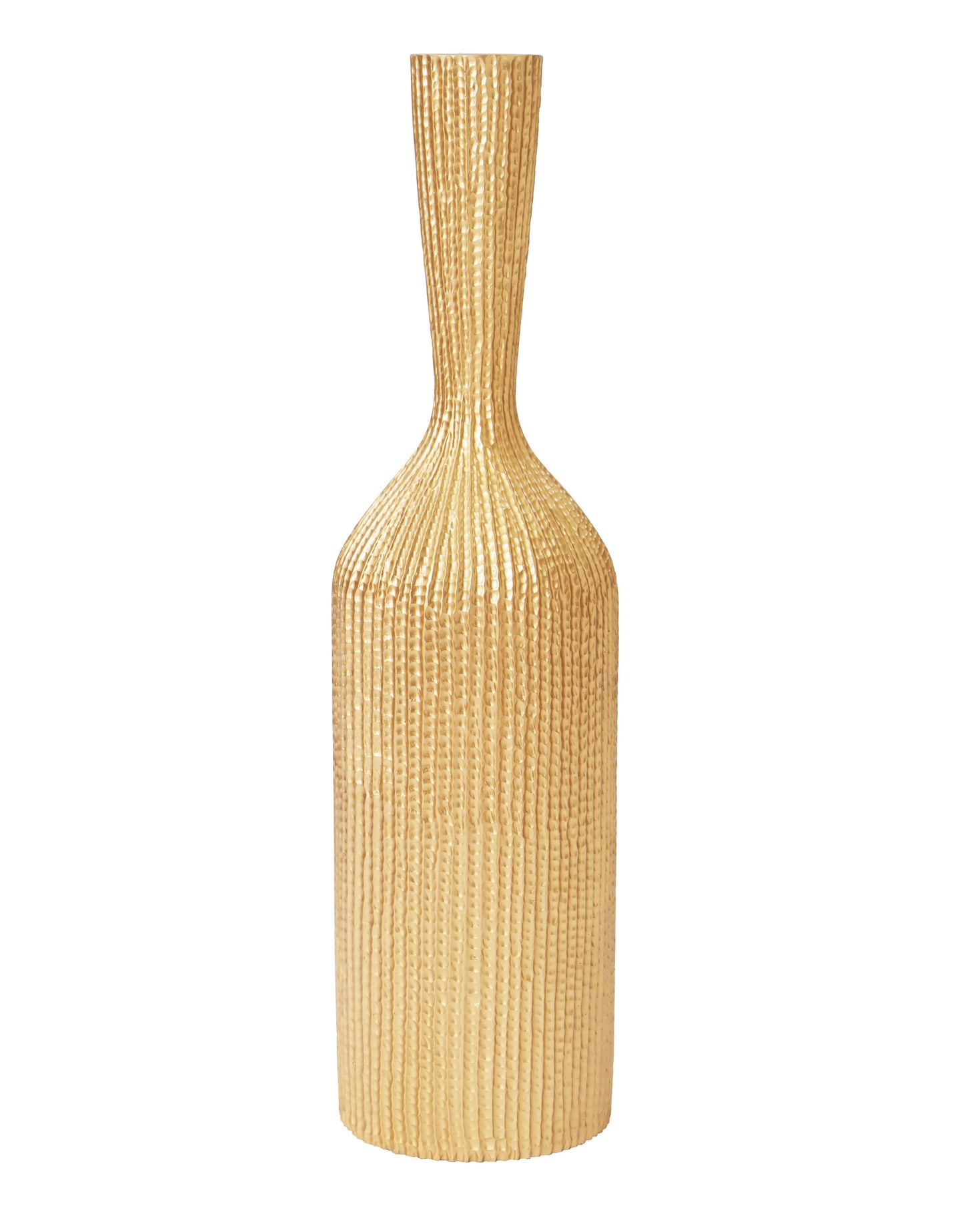 Large Resin Floor Vase – Stylish Waterproof Vase for Fresh & Dried Flowers, gold, 65 cm