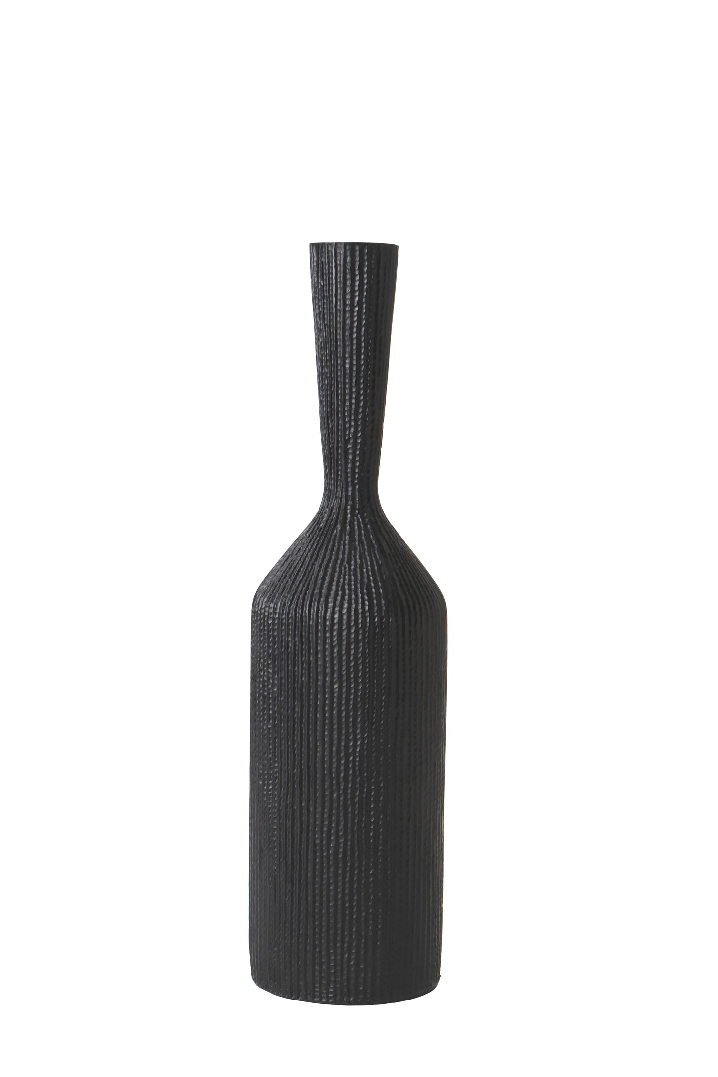 Large Resin Floor Vase – Stylish Waterproof Vase for Fresh & Dried Flowers, black, 85 cm