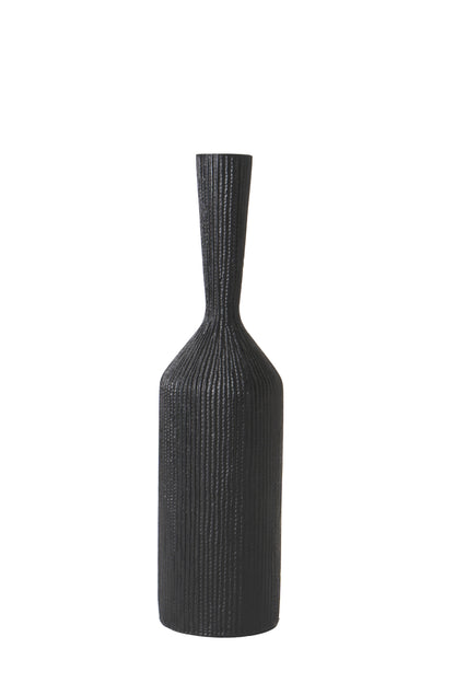 Large Resin Floor Vase – Stylish Waterproof Vase for Fresh & Dried Flowers, black, 85 cm