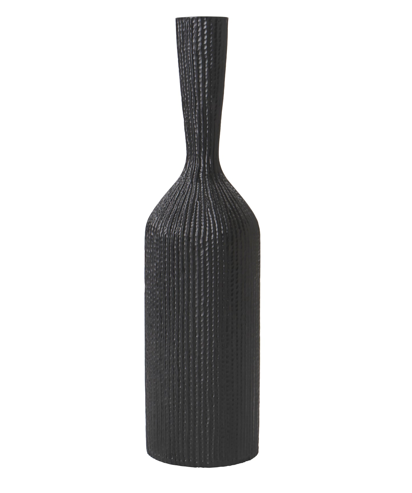 Large Resin Floor Vase – Stylish Waterproof Vase for Fresh & Dried Flowers, black, 65 cm