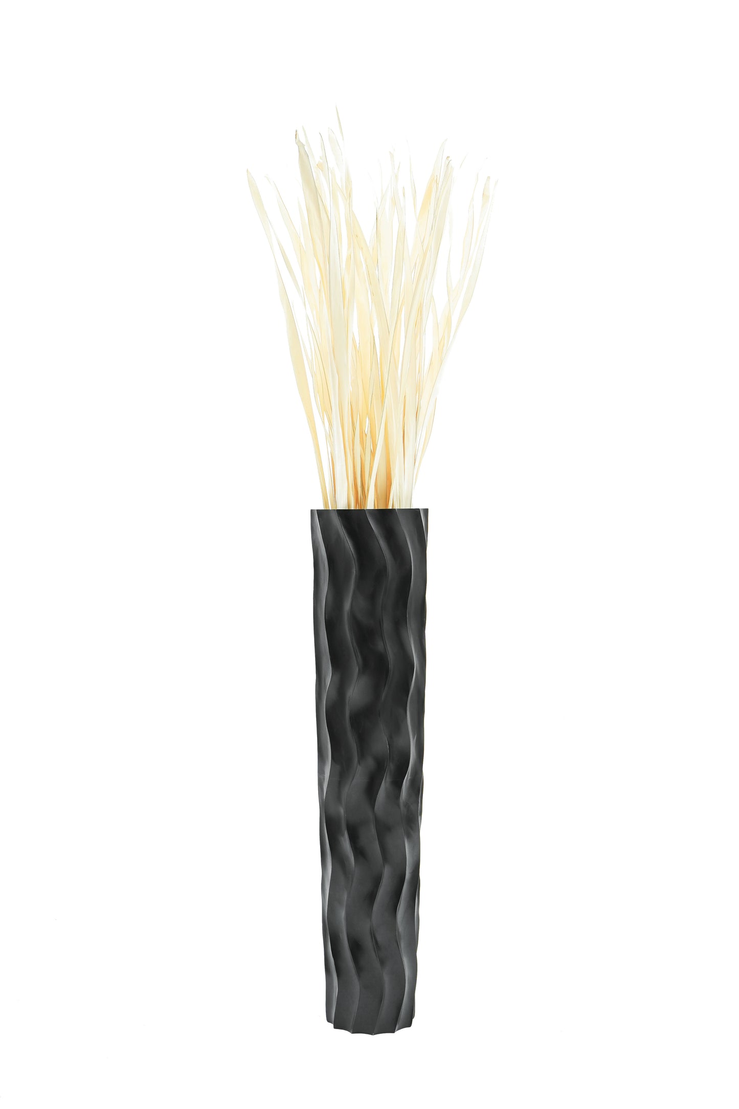 Large Mango Wood Floor Vase – Handcrafted Decorative Highlight from Thailand, 85 cm