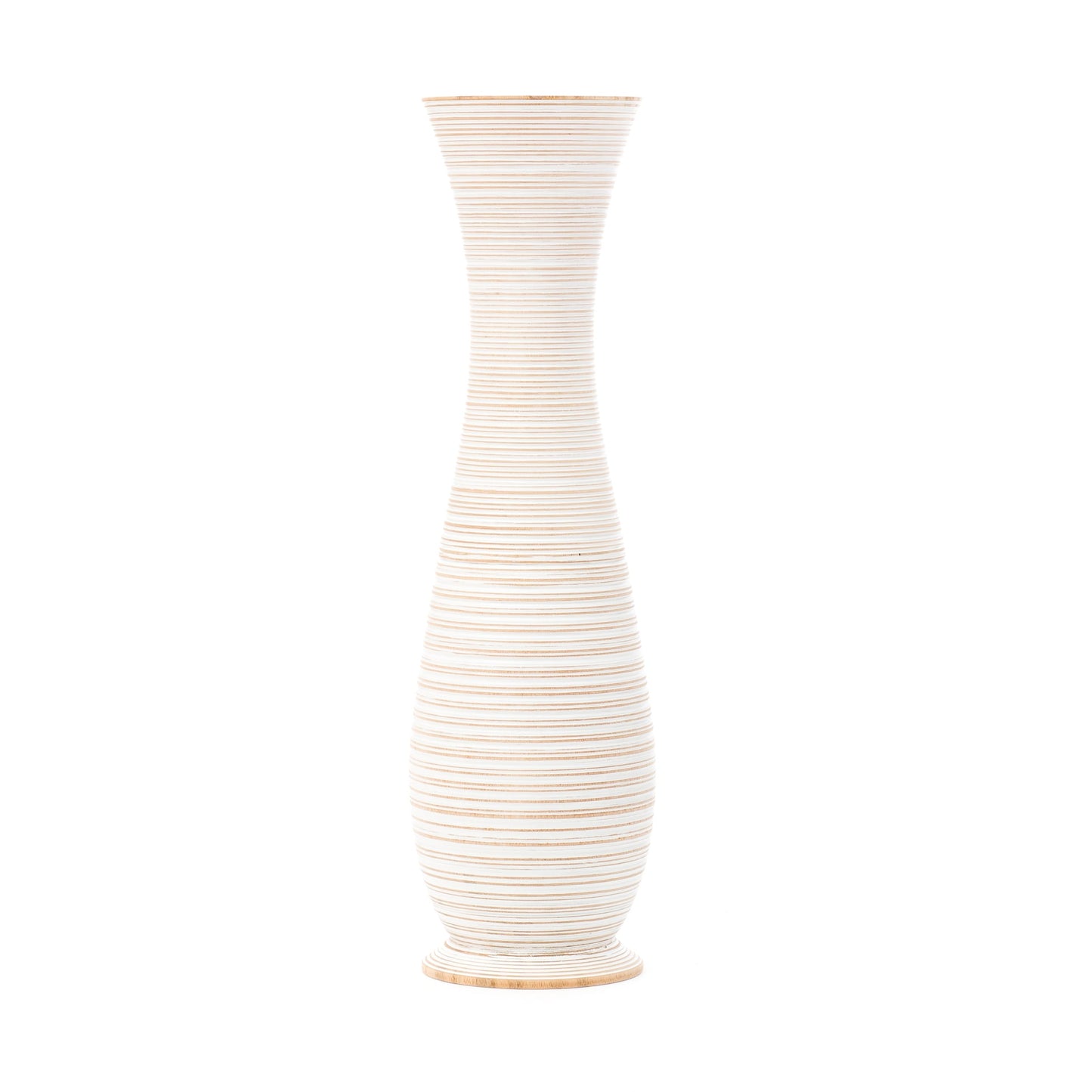 Large Mango Wood Floor Vase – Handcrafted Decorative Highlight from Thailand, 85 cm
