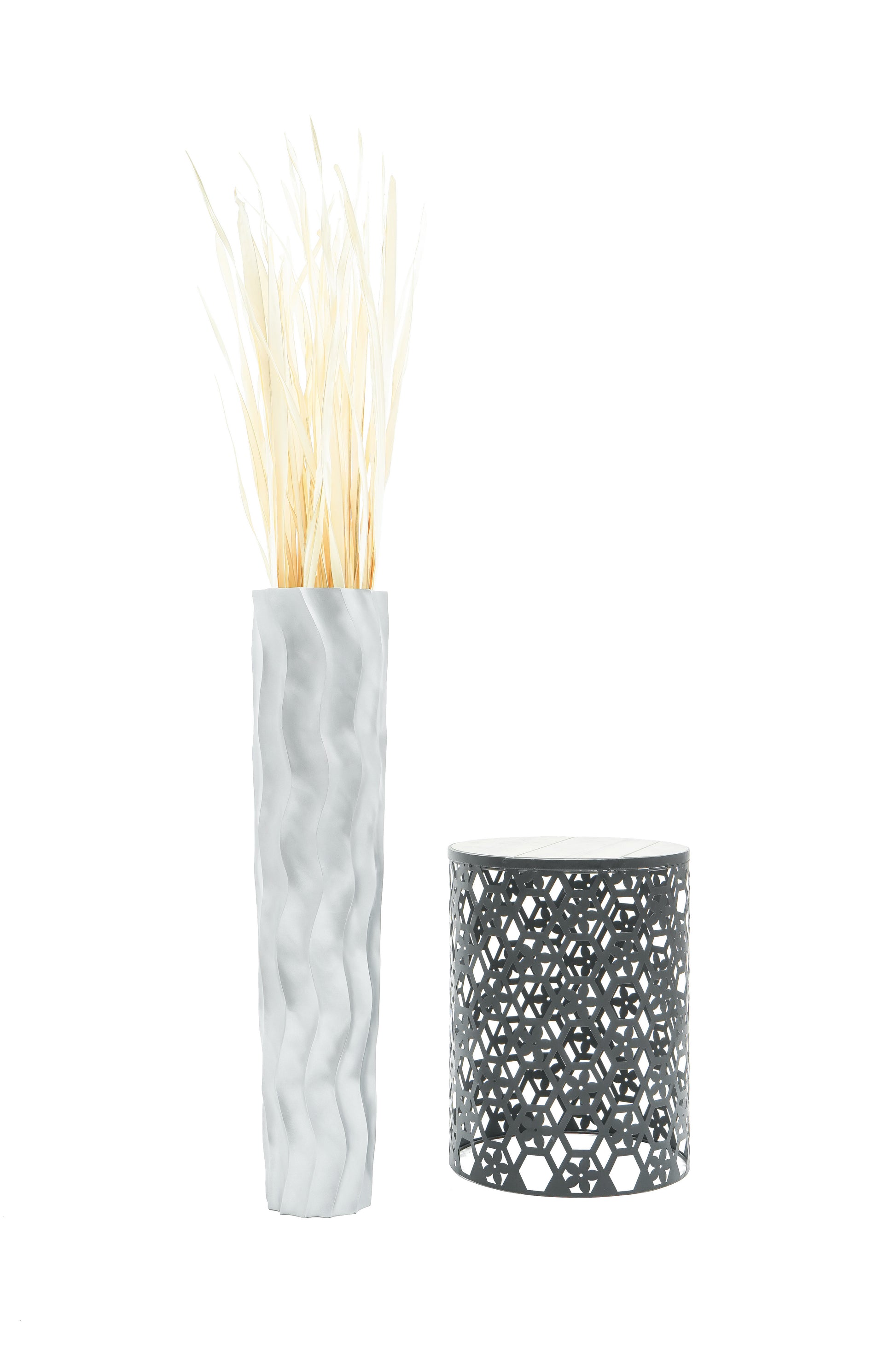 Large Mango Wood Floor Vase – Handcrafted Decorative Highlight from Thailand, 85 cm