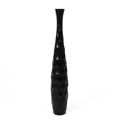 Große Bodenvase aus Mangoholz - Handgefertigtes Deko-Highlight aus Thailand