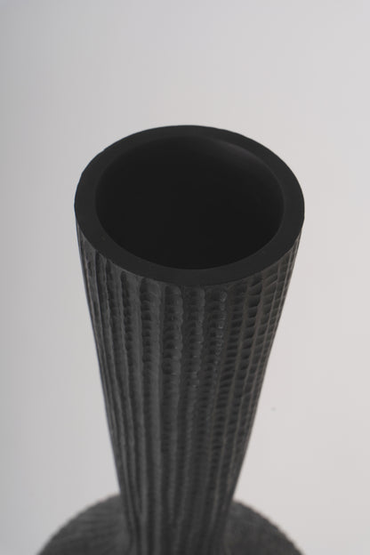 Large Resin Floor Vase – Stylish Waterproof Vase for Fresh & Dried Flowers, black, 85 cm