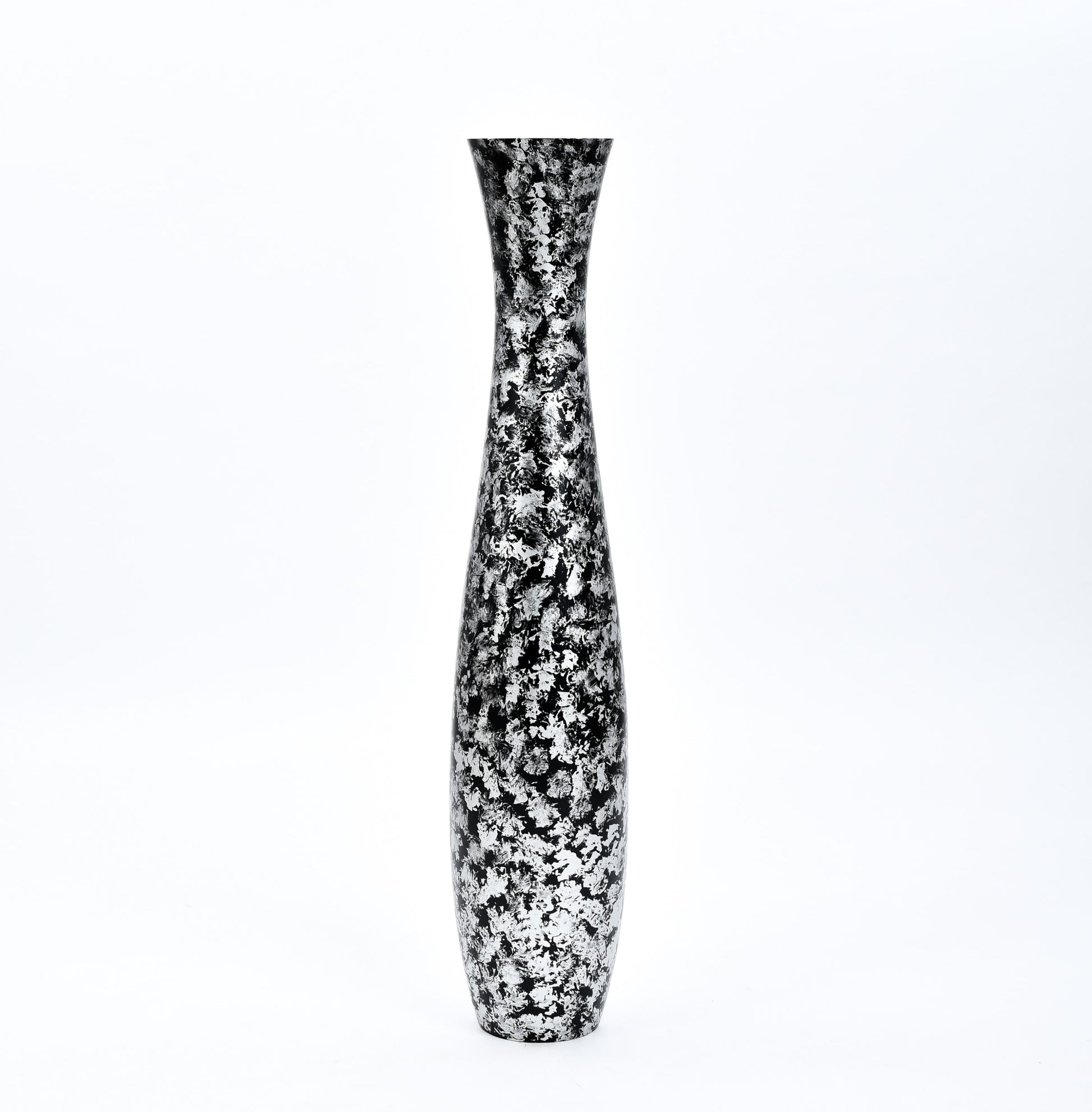 Large Mango Wood Floor Vase – Handcrafted Decorative Highlight from Thailand, 105 cm