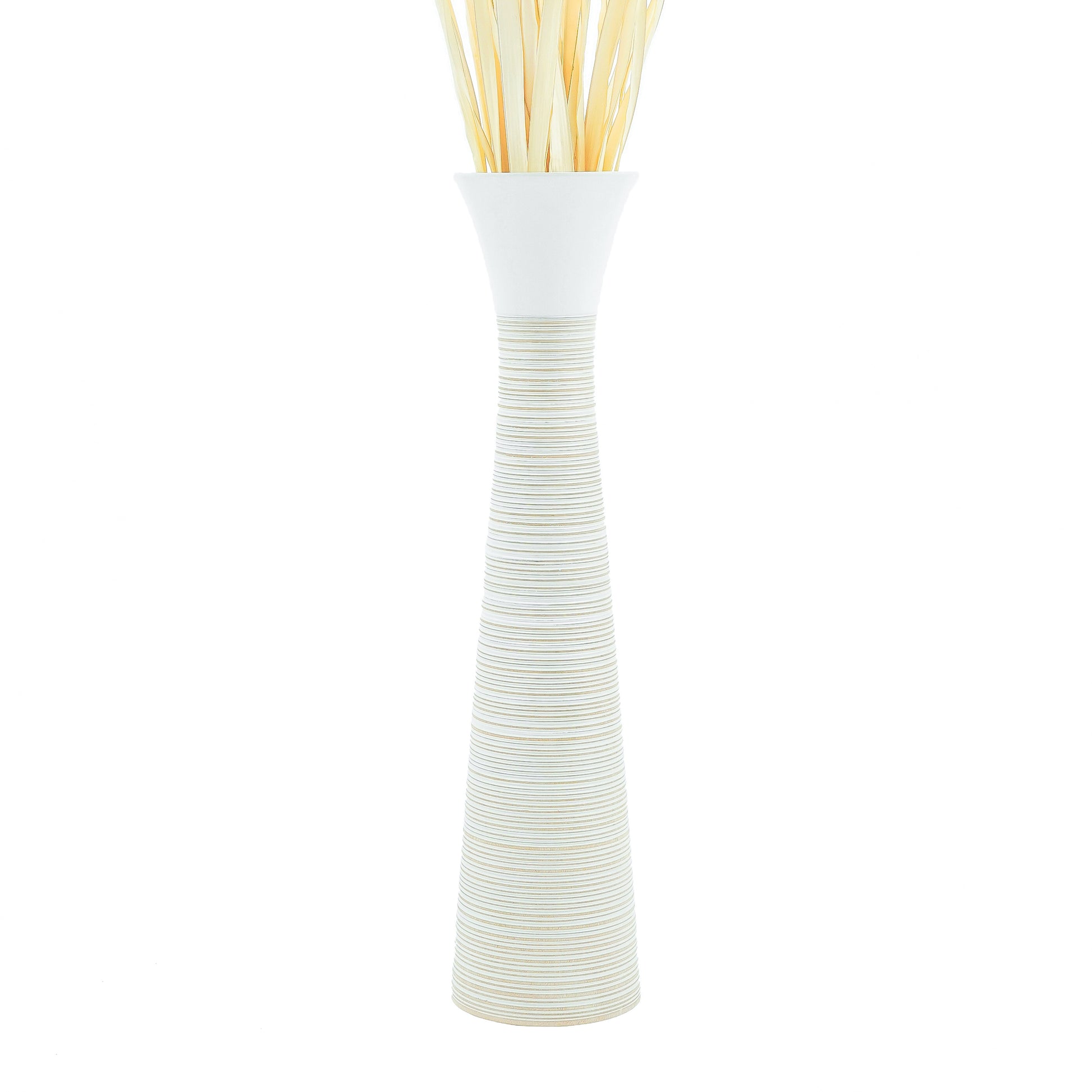 Large Mango Wood Floor Vase – Handcrafted Decorative Highlight from Thailand, 85 cm
